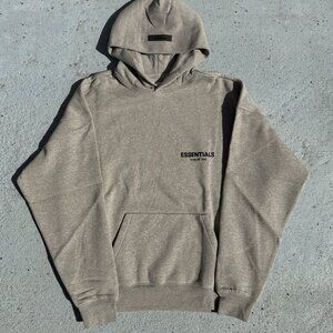 Fear of God Essentials Hoodie Grey Dark Oatmeal Size XXS